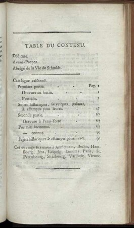 Table Du Contenu.