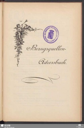 Bezugsquellen-Adressbuch