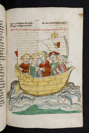 Jason entführt Medea auf einem Schiff nach Griechenland