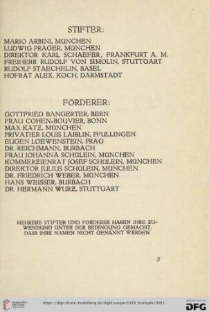 Stifter/ Förderer