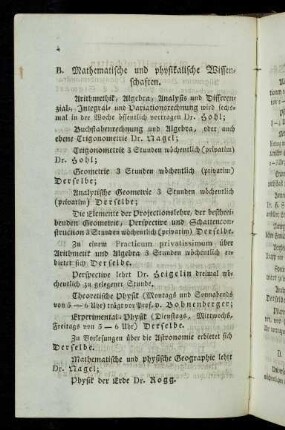 4, B. Mathematische und physikalische Wissenschaften