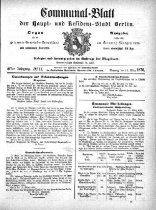 1870,11: No. 11, 13. März 1870