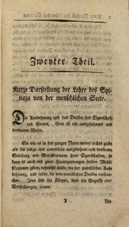 Spinoza's philosophische Schriften. Dritter Band, Spinoza's Ethik