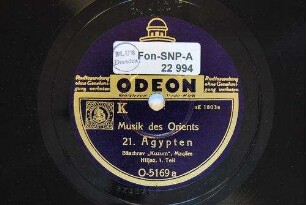 Musik des Orients : 21. Ägypten, Bāschrav "Kuzum", Maqām Hiljaz, 1. Teil