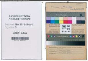 Entnazifizierung Julius Dittloff , geb. 03.12.1906 (Verwaltungsangestellter)