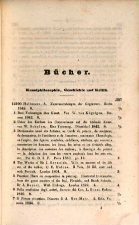 Rudolph Weigel's Kunstcatalog, 13. 1843