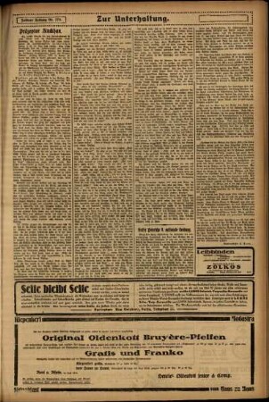 Zweite Ausgabe vom Sonntag, den 27. Juli 1924.