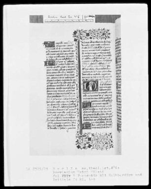 Breviarium Petri Mileti — Initiale D, darin der heilige Leo