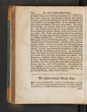 Am andern heiligen Pfingst-Tage. [u.a.]