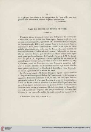 5: Vase de bronze en forme de tête