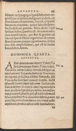 Dominica Quarta Adventus.