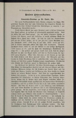 41-85, Unsere Lehranstalten