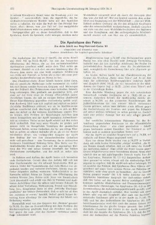 575-584 Die Apokalypse des Petrus