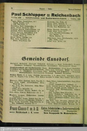 Gemeinde Cunsdorf