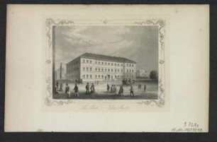 Ansicht der ehem. Post in Dresden, Stahlstich, um 1860 : The Post = Die Post / A. H. Payne sculp. - [S.l.] , [um 1860]. - 1 Kunstbl. : Stahlst. ; 11 x 8 cm