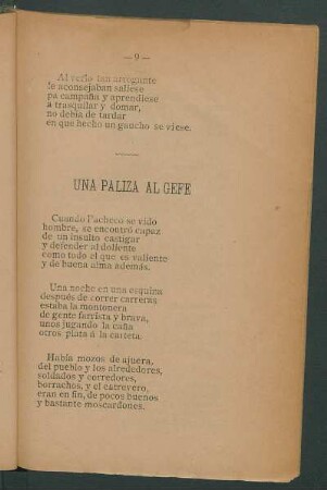 Una paliza al gefe