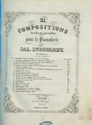 21 compositions faciles et agréables pour le pianoforte, 4. Valse du comte de Gallenberg, variée