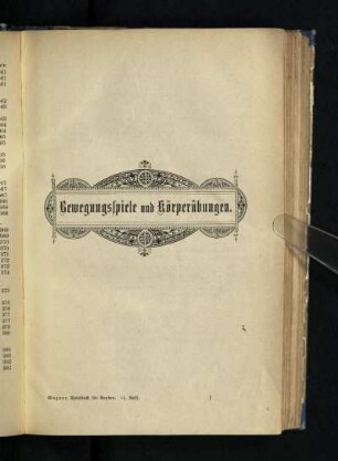 Bewegungsspiele und Körperübungen