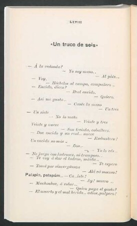 "Un truco de seis"