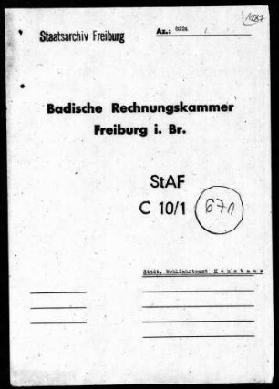Städtisches Wohlfahrtsamt Konstanz