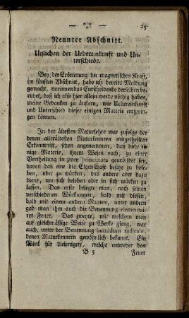 Neunter Abschnitt. Ursachen der Uebereinkunft und Unterschiede.