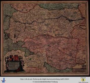 Circuli Austriaci pars septentrionalis in qua Archiducatus Austriae et Ducatus Stiriae