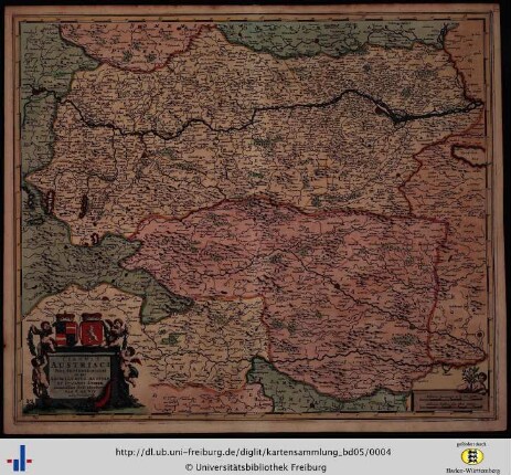 Circuli Austriaci pars septentrionalis in qua Archiducatus Austriae et Ducatus Stiriae