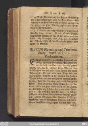 Am XXIII Sonntage nach Trinitatis. Evang. Matth. 22, 15 - 22.