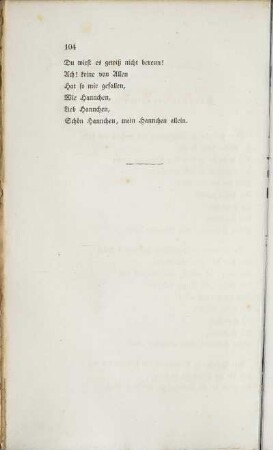 Lieder und Romanzen (unvollständig)