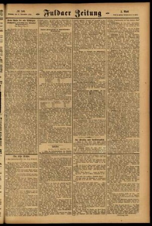 Zweite Ausgabe vom Dienstag, den 21. November 1916.