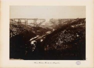 Kaiser-Wilhelm-Brücke, Müngsten: Ansicht kurz vor dem Bogenschluss