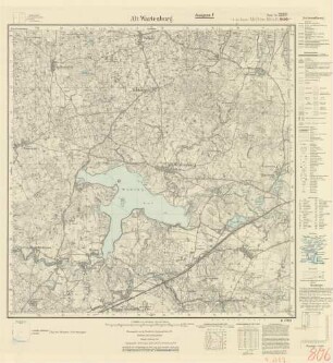 2189 (alte Nr.: 806) Alt Wartenburg, Meßtischblatt (4cm - Karte)