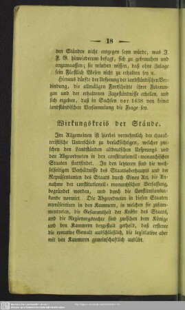 Wirkungskreis der Stände
