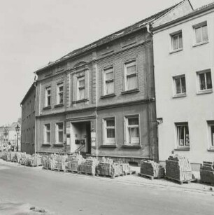 Pegau, Breitstraße 54. Wohnhaus (um 1900). Straßenansicht