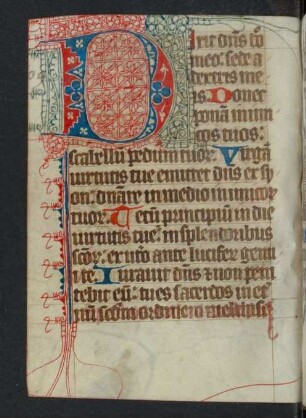 Fleuronnée-Initiale D, gespalten (Ps 109)