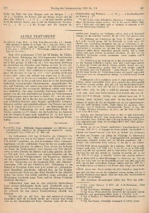 419-421 [Rezension] Hebräische Konsonantentexte