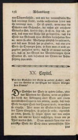 XX. Capitel