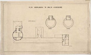 Billing, Hermann; Singen; Krankenhaus - Hauptbau (Grundriss 3. OG); Sonnenbad (Grundrisse)