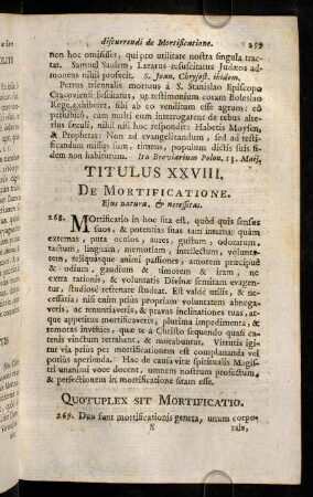 259-266, Titulus XXVIII