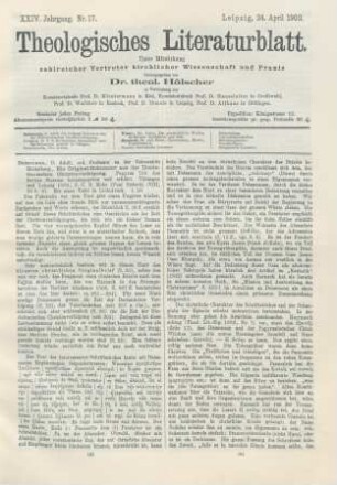 193-195 [Rezension] Ein Original-Dokument aus der Diocletianischen Christenverfolgung
