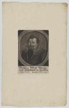 Bildnis des Nicolaus Weiß