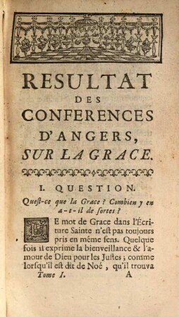 Conférences Ecclésiastiques Du Diocese D'Angers, [11,]1. Sur La Grace