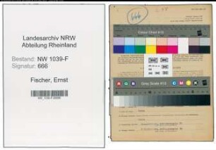 Entnazifizierung Ernst Fischer , geb. 11.07.1898 (Justizwachtmeister)