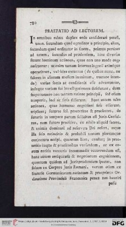Praefatio ad Lectorem