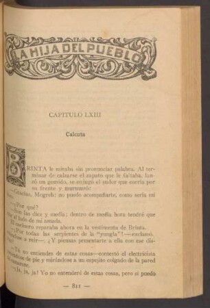 Capítulo LXIII - Calcuta