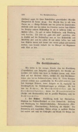 36. Lektion. Die Gerichtsbeamten