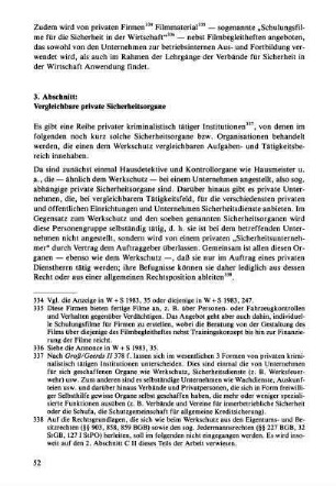 52-63, 3. Abschnitt: Vergleichbare private Sicherheitsorgane
