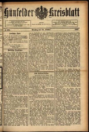 Ausgabe vom Dienstag, den 19. Oktober 1897.