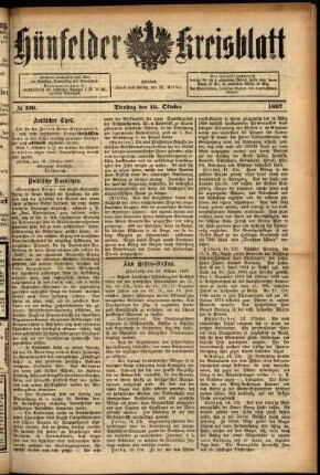 Ausgabe vom Dienstag, den 19. Oktober 1897.