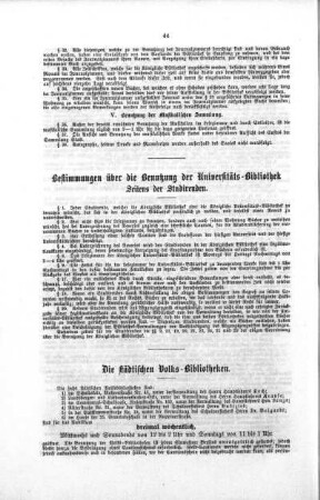 Die städtischen Volks-Bibliotheken